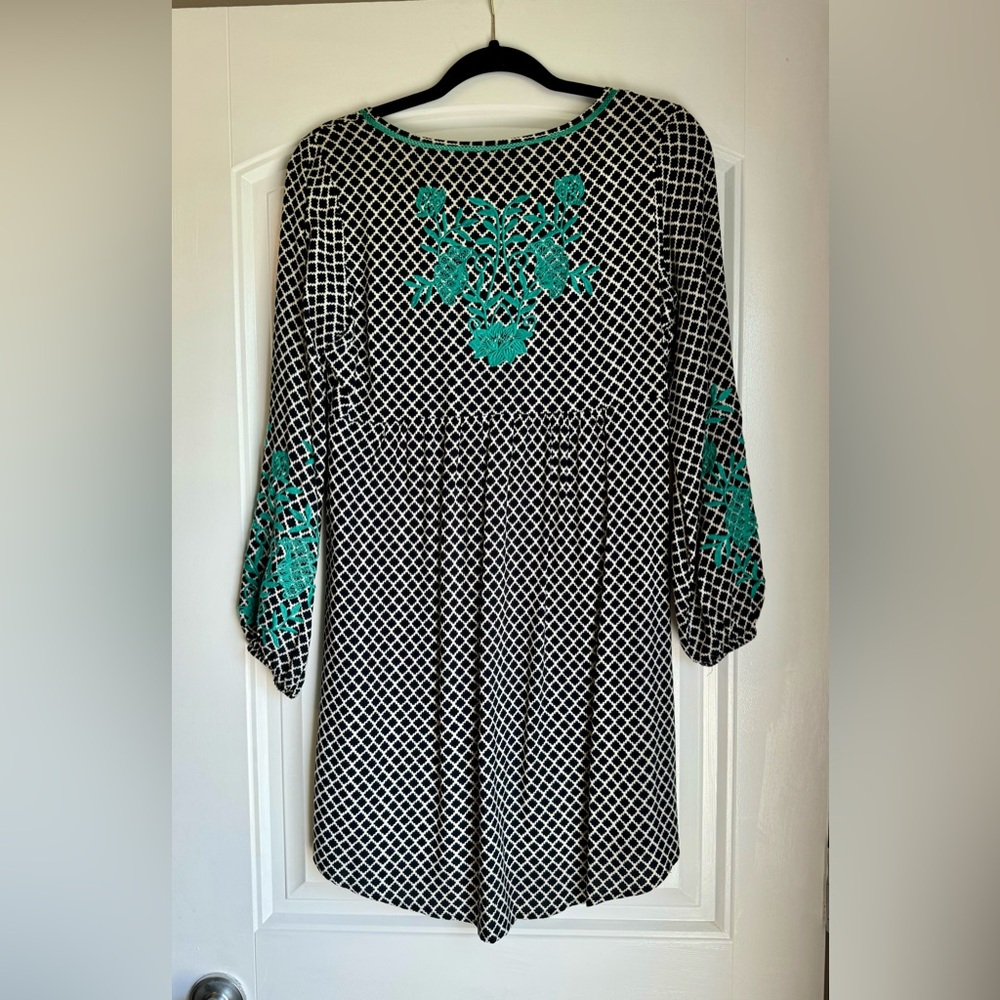 THML Embroidered Mini Dress Sz XS